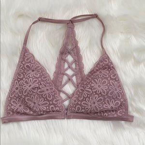 Victoria’s Secret daisy lace bralette medium pink
